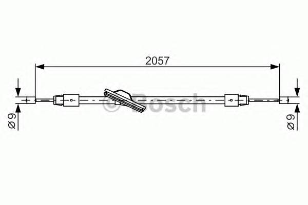 BOSCH 1 987 482 331 Трос, стоянкова гальмівна