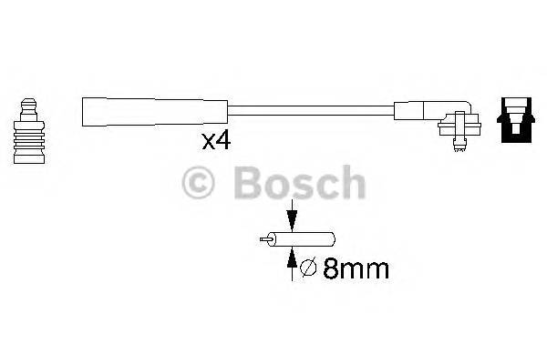 BOSCH 0 986 356 700 Комплект проводов зажигания