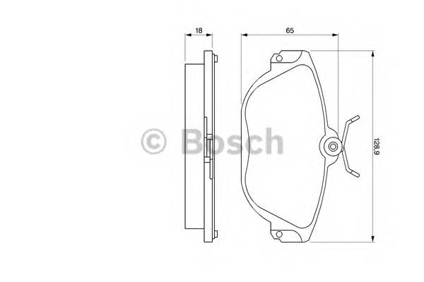 BOSCH 0 986 424 016 Комплект гальмівних колодок,