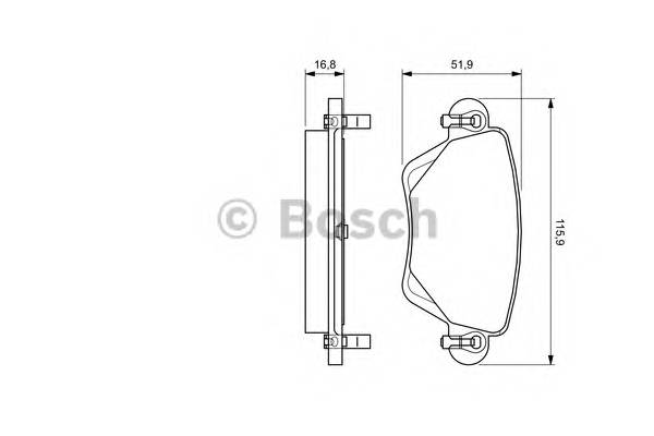 BOSCH 0 986 494 046 Комплект гальмівних колодок,