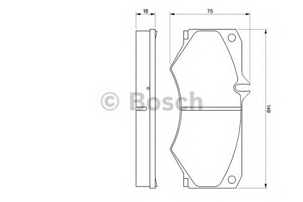 BOSCH 0 986 467 841 Комплект тормозных колодок,