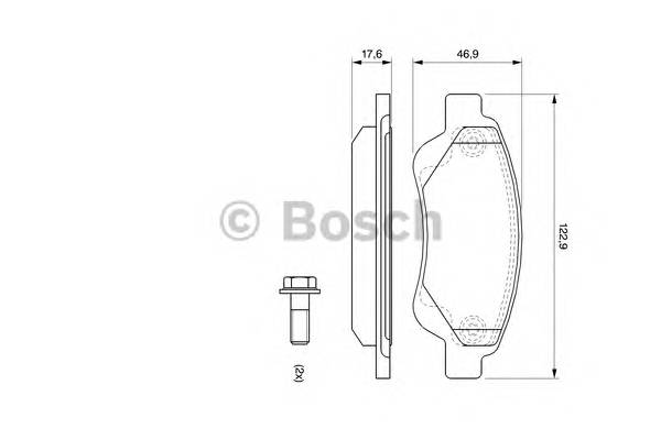 BOSCH 0 986 494 065 Комплект тормозных колодок,