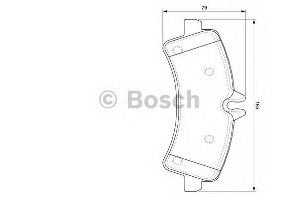 BOSCH 0 986 494 122 Комплект гальмівних колодок,