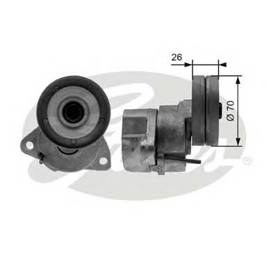 GATES T38154 Натяжной ролик, поликлиновой