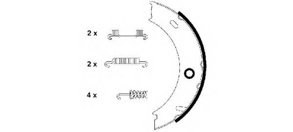 TEXTAR 91057900 Комплект тормозных колодок,