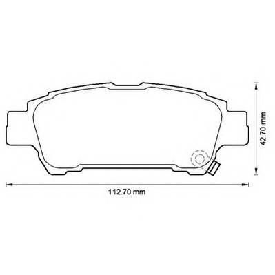 JURID 572512J Комплект тормозных колодок,