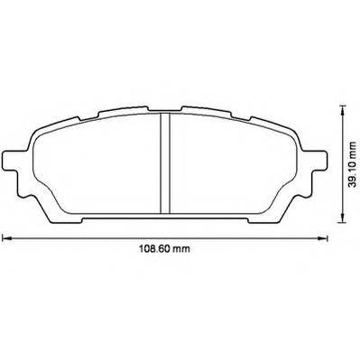 JURID 572529J Комплект гальмівних колодок,