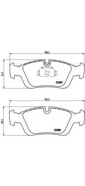 BREMBO P 06 024 Комплект гальмівних колодок,