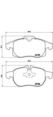 BREMBO P 10 011 Комплект тормозных колодок,