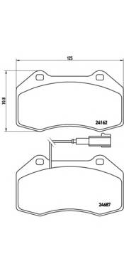 BREMBO P 23 117 Комплект тормозных колодок,