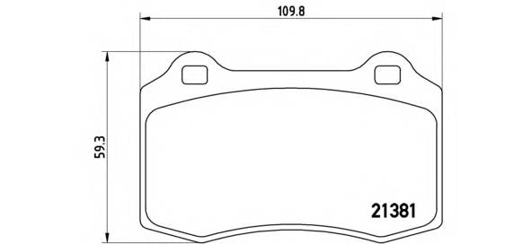 BREMBO P 24 073 Комплект тормозных колодок,