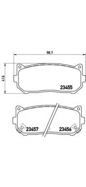 BREMBO P 30 008 Комплект тормозных колодок,