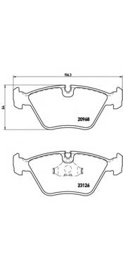 BREMBO P 36 007 Комплект гальмівних колодок,