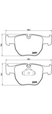 BREMBO P 44 012 Комплект гальмівних колодок,