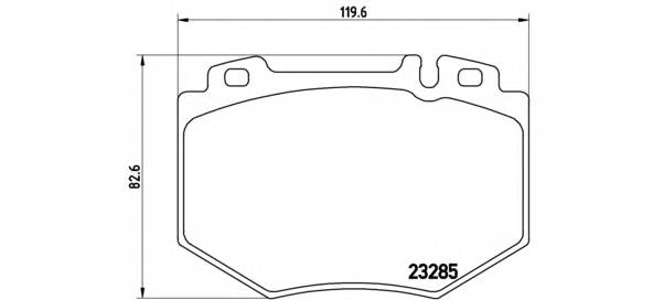 BREMBO P 50 048 Комплект гальмівних колодок,