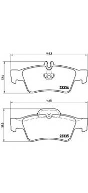 BREMBO P 50 052 Комплект тормозных колодок,