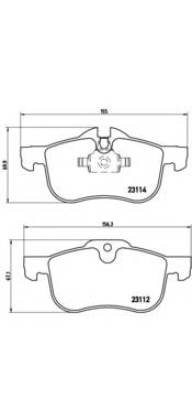 BREMBO P 52 017 Комплект гальмівних колодок,