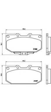 BREMBO P 56 025 Комплект гальмівних колодок,