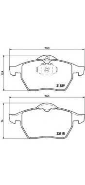 BREMBO P 59 022 Комплект тормозных колодок,