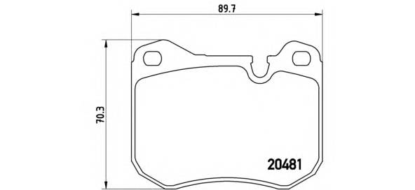 BREMBO P 65 002 Комплект тормозных колодок,