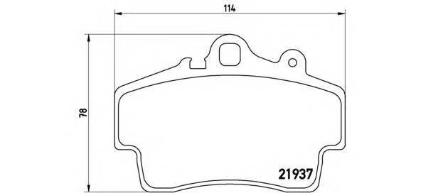 BREMBO P 65 007 Комплект гальмівних колодок,