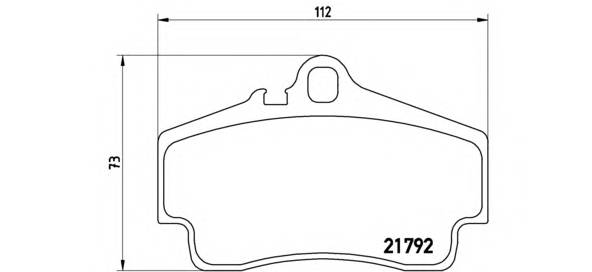 BREMBO P 65 008 Комплект гальмівних колодок,