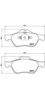 BREMBO P 68 029 Комплект гальмівних колодок,