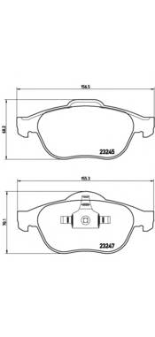 BREMBO P 68 030 Комплект гальмівних колодок,