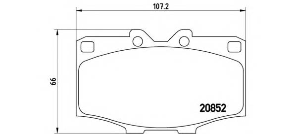 BREMBO P 83 006 Комплект тормозных колодок,