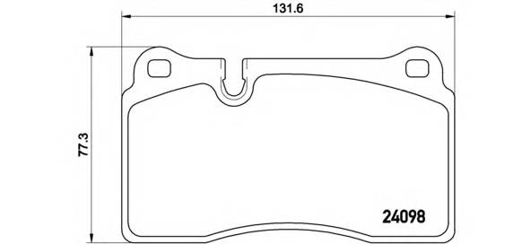 BREMBO P 85 110 Комплект гальмівних колодок,