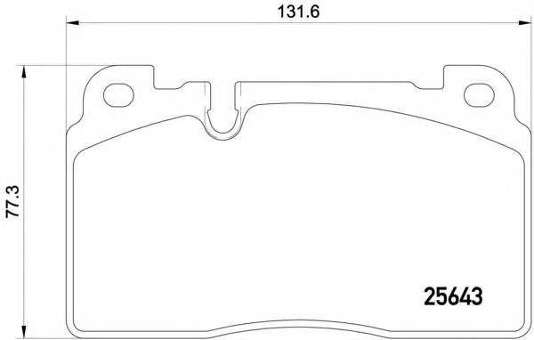 BREMBO P 85 122 Комплект тормозных колодок,