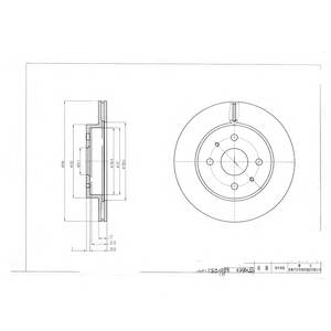 DELPHI BG4128 Тормозной диск