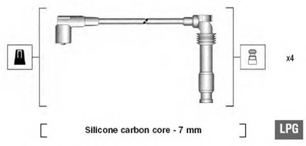 MAGNETI MARELLI 941125310683 Комплект проводов зажигания