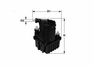 CLEAN FILTERS MGC1686 Топливный фильтр