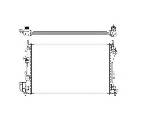 NRF 58203 Радиатор, охлаждение двигателя