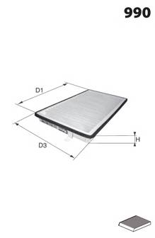 MECAFILTER ELR7199 Фільтр, повітря у