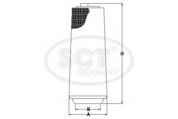 SCT Germany SB 081 Повітряний фільтр