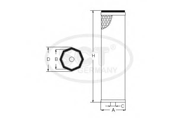 SCT Germany SB 2142 Воздушный фильтр