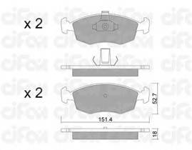 CIFAM 822-274-3 Комплект гальмівних колодок,