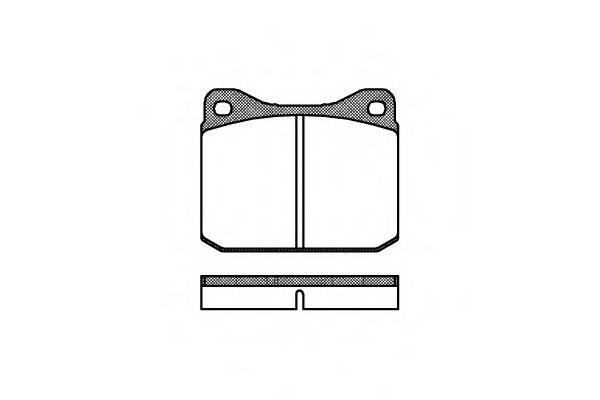 WOKING P1103.00 Комплект тормозных колодок,