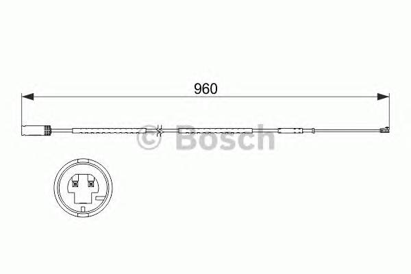 BOSCH 1 987 473 523 Сигнализатор, износ тормозных