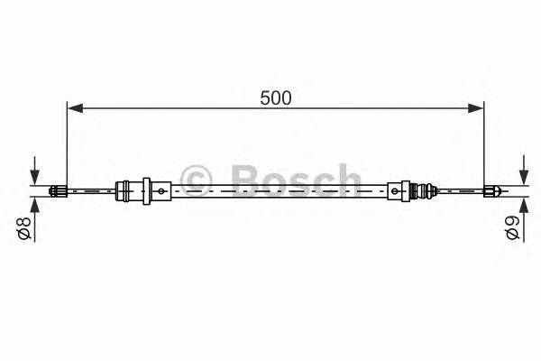 BOSCH 1 987 477 565 Трос, стояночная тормозная