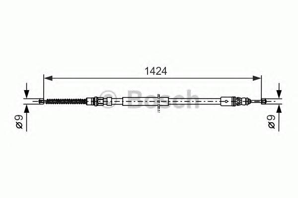 BOSCH 1 987 477 665 Трос, стояночная тормозная