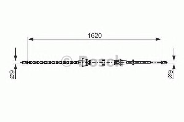 BOSCH 1 987 477 684 Трос, стояночная тормозная