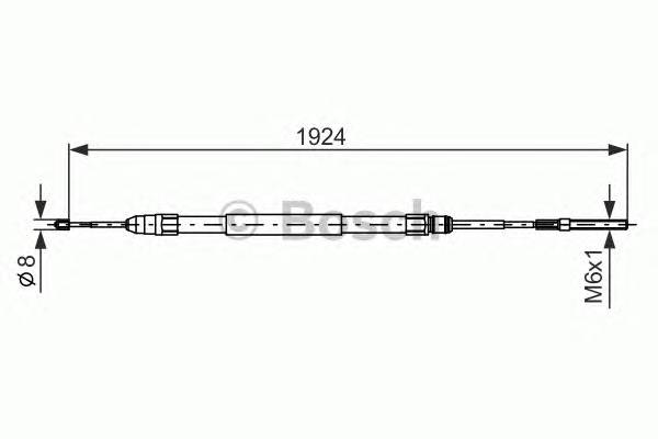 BOSCH 1 987 477 693 Трос, стоянкова гальмівна