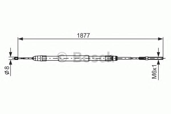 BOSCH 1 987 477 694 Трос, стояночная тормозная