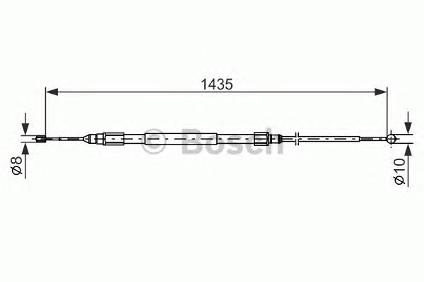 BOSCH 1 987 477 946 Трос, стояночная тормозная