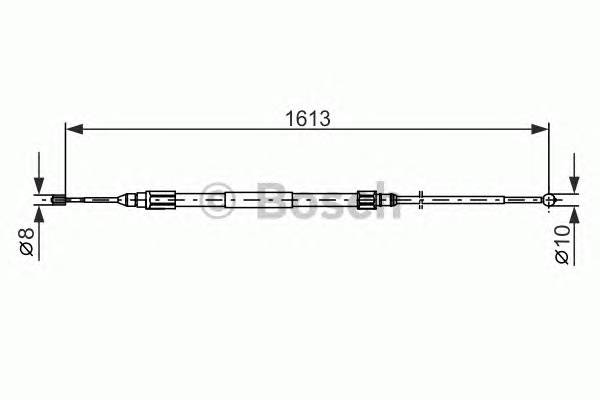 BOSCH 1 987 477 987 Трос, стояночная тормозная