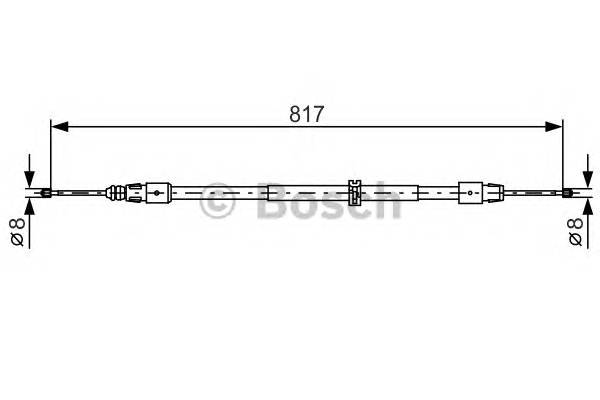 BOSCH 1 987 482 024 Трос, стояночная тормозная