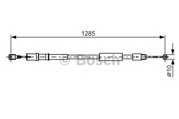 BOSCH 1 987 482 026 Трос, стояночная тормозная